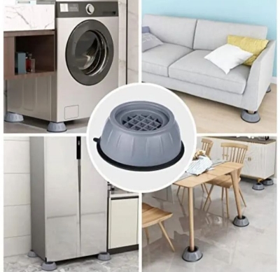 Picture of 4 Pcs Anti Vibration furniture Feet Pads furniture protector Washing Machine Rubber Mat for
furniture decorations Grey 