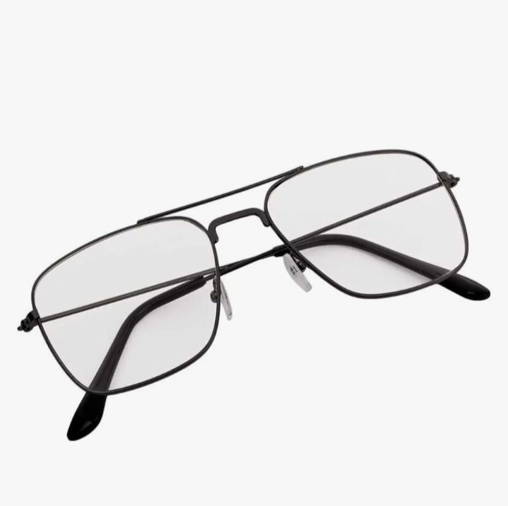 Picture of Rectangular Spectacle Frame Sunglasses, Clear Lenses CLEAR Transparent