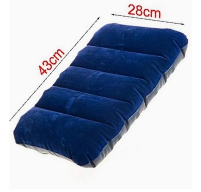 Picture of Pocket Air Pillow  Ultralight Inflatable Cushion for Camping Collapsible Compact Comfortable - Can be used as an accessory for camping, swimming pool beach inflatable pillow Blue 