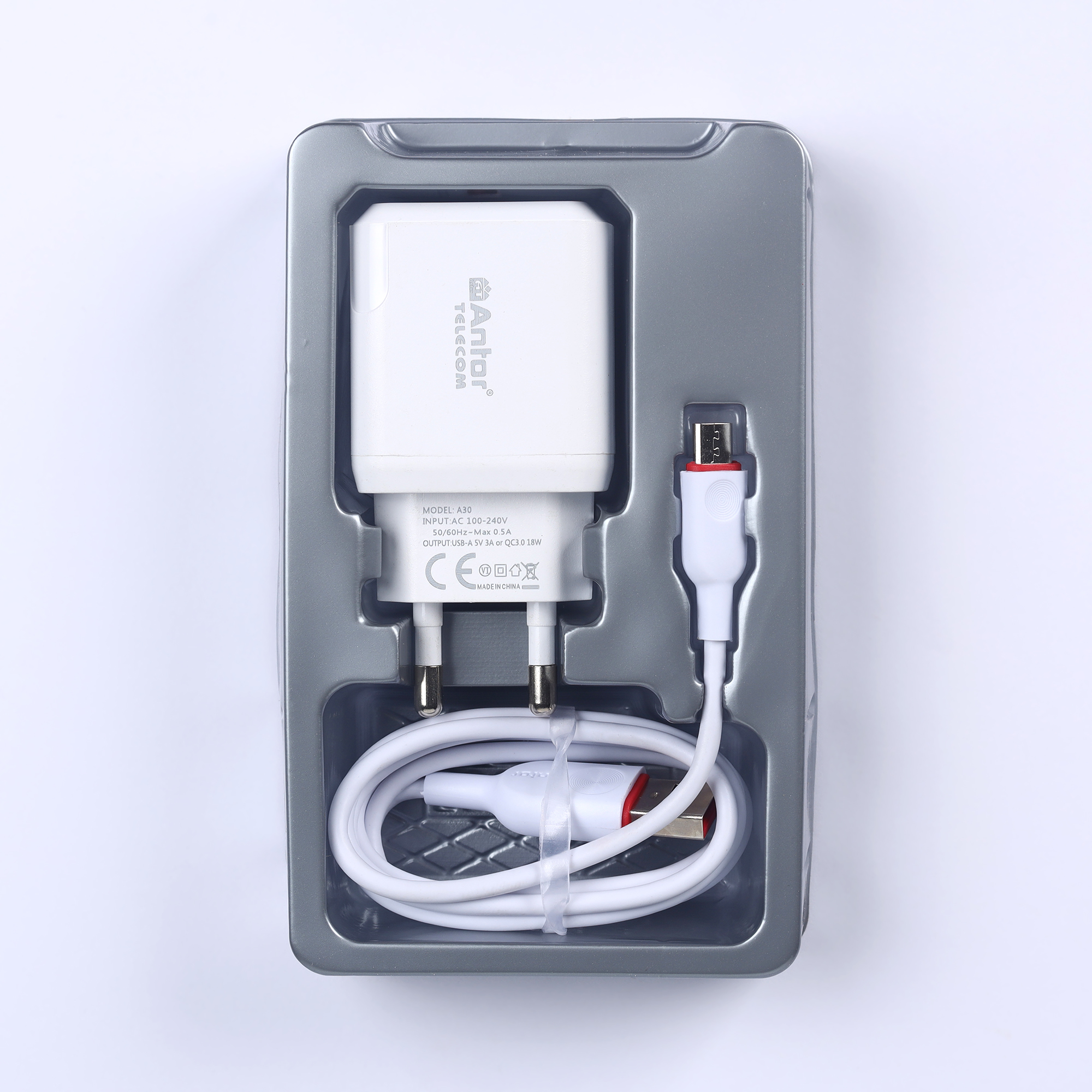 Picture of 18W Type B Fast Charger Saport মোবাইলে ফাস্ট চার্জ লেখা আসে প্রতি  মিনিটে এক পারসেন্ট করে চার্জ হয়