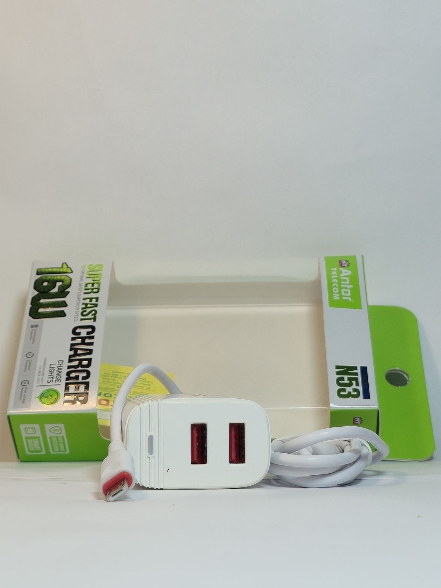 Picture of 16W  Type C Fast charger প্রতি মিনিটে এক পারসেন্ট হবে। মোবাইল ফুল চার্জ হলে অটোমেটিক লাইট চেঞ্জ হয়