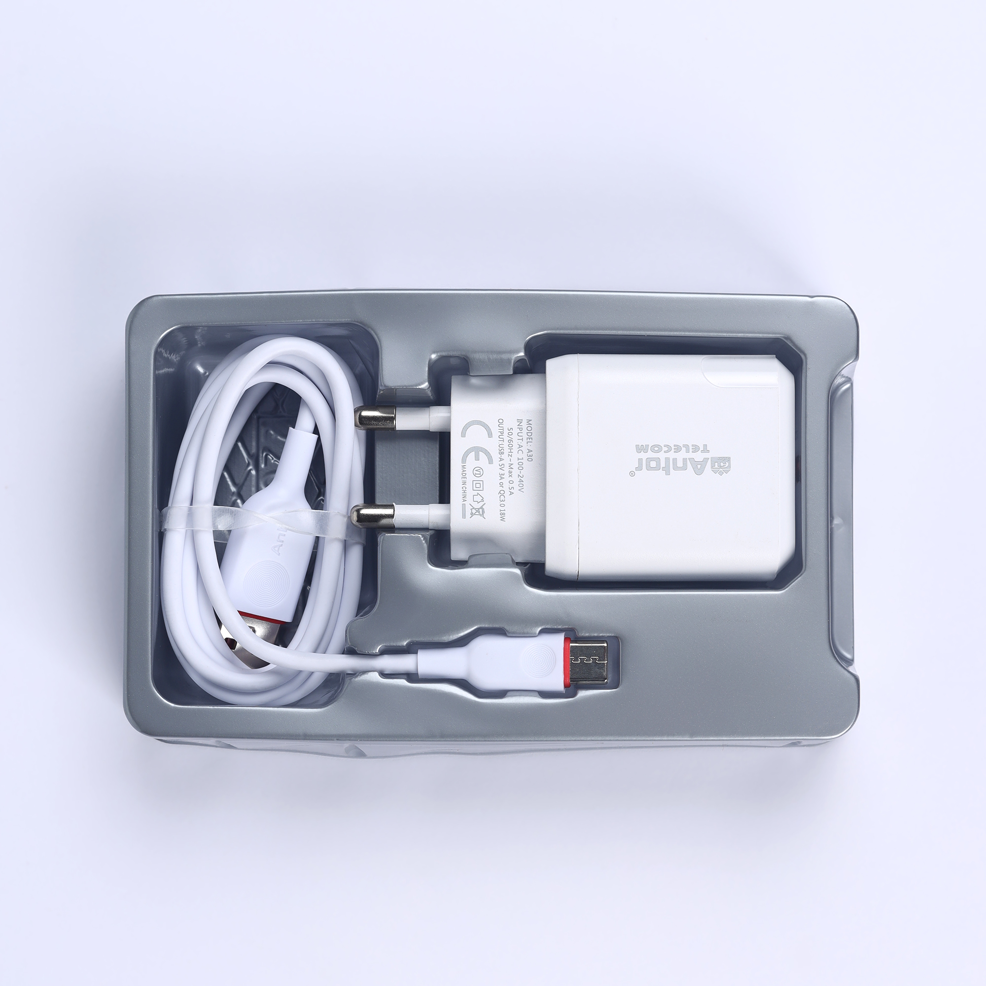 Picture of 18W Type C Fast charger মোবাইলে ফাস্ট চার্জিং লেখা আসে প্রতি  মিনিটে এক পার্সেন্ট করে চার্জ হয়