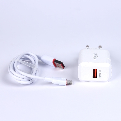 Picture of 18W Type C Fast charger মোবাইলে ফাস্ট চার্জিং লেখা আসে প্রতি  মিনিটে এক পার্সেন্ট করে চার্জ হয়