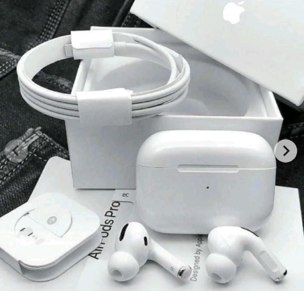 Picture of AirPods Pro 2nd genaration Made in Dubai Wireless Charging Bluetooth Earbuds