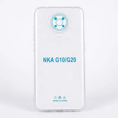 Picture of clear transparent back cover for nokia g10 / g20