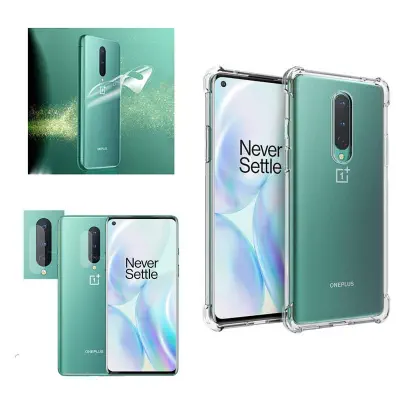 Picture of for one plus 8 (3-in-1) combo pack (transparent back cover +back poly +CAMERA LENS PROTECTOR )