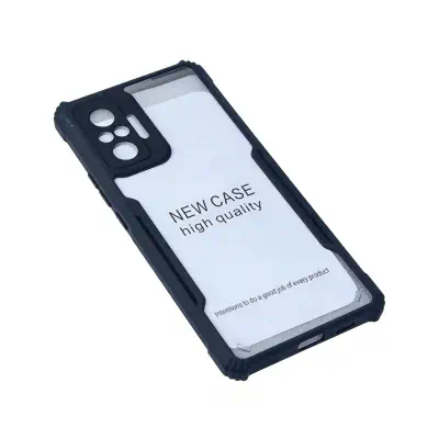 Picture of Redmi Note 10 Pro / Redmi Note 10 Pro Max Edge-Reinforced Shockproof Cushion Back Clear Hybrid Transparent Hard Cover Casing - Redmi Note 11 Back Cover (Back Case Cover For Smartphone)