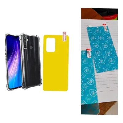 Picture of 3-in-1 Combo For Redmi Note 8 2.5D Screen Protector + transparent back cover + back ploy