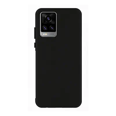 Picture of Vivo V21E 4G MATTE BLACK FLEXIBLE TPU CASE SLIM COVER - SHOCKPROOF