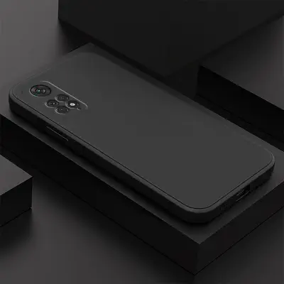 Picture of Redmi Note 11/Note 11S Back Cover Simple Candy Color Square Edge Silicone Phone Case