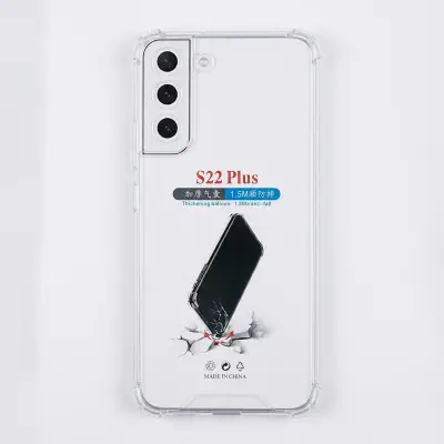 Picture of clear transparent back cover for samsung galaxy s22 plus
