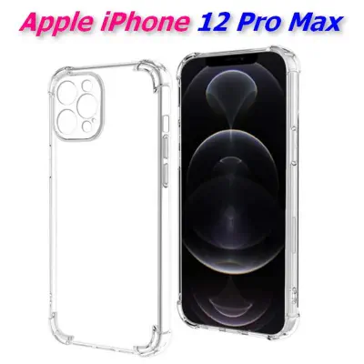 Picture of For iPhone 12 Pro Max 6.7 Airbag Anti Shock Resistant with BEST Camera Protection Clear View Transparent Silicone Back Cover