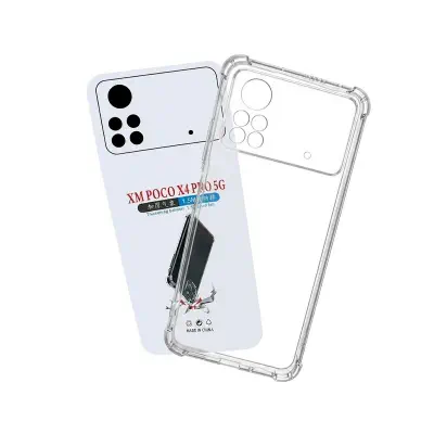 Picture of transparent back cover for Poco x4 pro 5g
