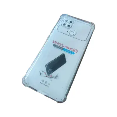 Picture of clear transparent back cover for realme c40 4g