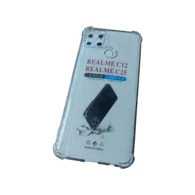 Picture of clear transparent back cover for Realme c12/c15