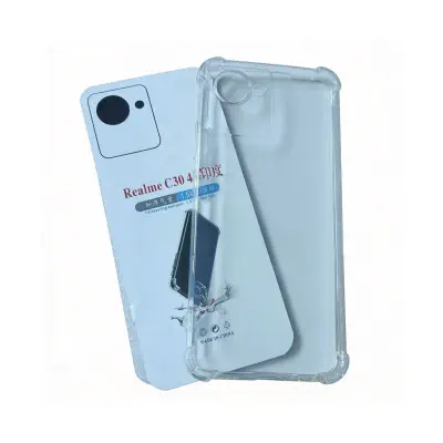Picture of For Realme C30 4G Shockproof Transparent liquid Cristal clear long time useable soft premium