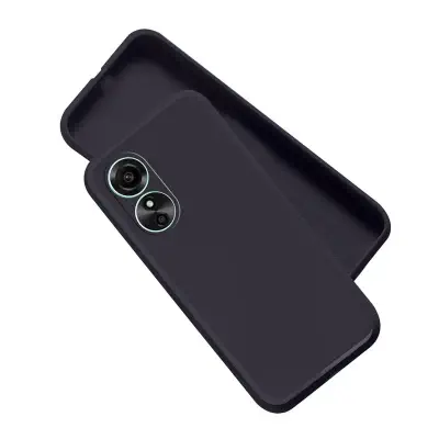 Picture of For OPPO A17 Liquid Silicone Soft Gel Rubber Shockproof Back Cover