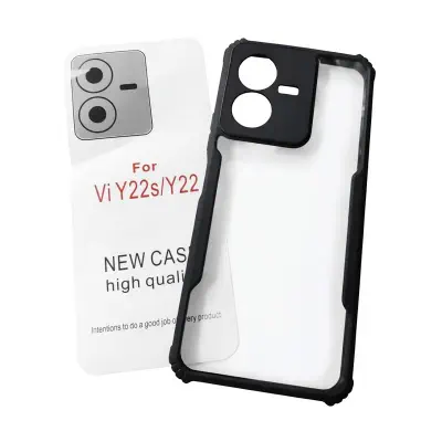 Picture of For vivo y22 /y22s Xundd Transparent Crystal Clear Case Ultra Thin Light Weight Trendy Stylish Slim Shockproof Bumper Camera Protective Cover