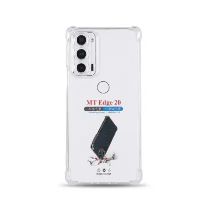 Picture of Motorola Moto Edge 20 Premium Silicone Case Crystal Clear Soft TPU Ultra-Thin Transparent Flexible Protective Mobile Phone Back Cover