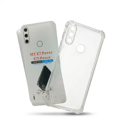 Picture of Motorola E7 Power/motorola e7i power Premium Silicone Case Crystal Clear Soft TPU Ultra-Thin Transparent Flexible Protective Mobile Phone Back Cover