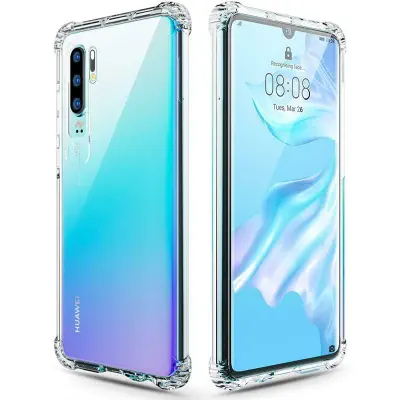 Picture of Huawei P30 Pro Back Cover Transparent Extra Bumper Anti Shock Soft Crystal Clear Cover For Huawei P30 Pro