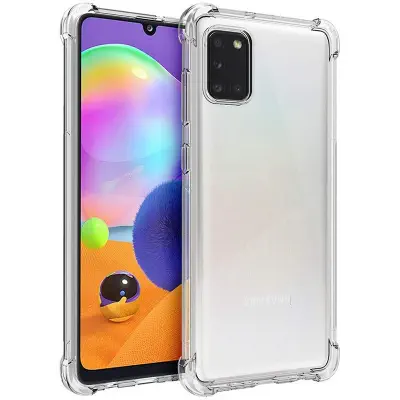 Picture of Samsung Galaxy A31 Soft Silicone Back Cover TPU Transparent Case With Camera Protection