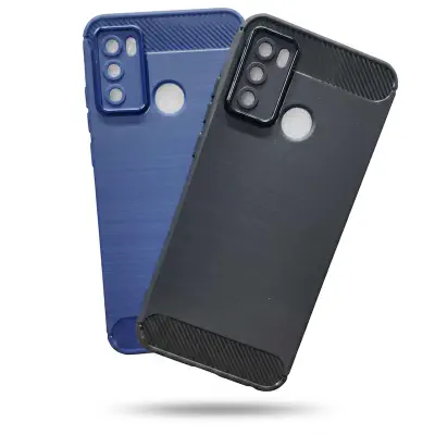 Picture of For Orbit Y50 Stylish Carbo Fiber Silicon Case Back Cover