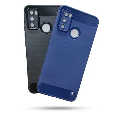 Picture of For Walton Orbit Y20 Stylish Carbo Fiber Silicon Case Back Cover