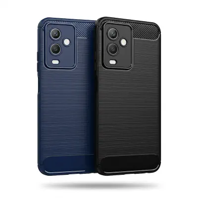Picture of For Symphony Helio 80 Carbon Case Back Cover Ultra Thin Soft Luxury Square Liquid Silicone For Symphony Helio 80 Phone Case
