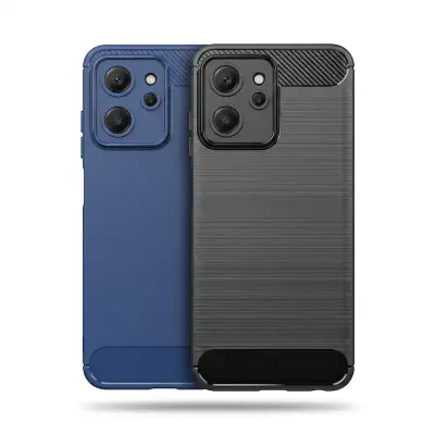 Picture of Symphony Atom 4 Luxury Carbon Fiber Soft Silicon Mobile Phone Back Cover Atom 4 Back Case