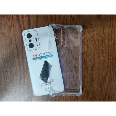 Picture of Xiaomi mi 11T 5g and the Xiaomi mi 11t pro 5g Edge-Reinforced Shockproof Cushion Back Clear