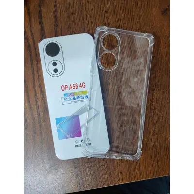Picture of for oppo a58 4g soft clear transparent back cover