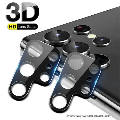Picture of FOR SAMSUNG GALAXY S22 ULTRA 3D Transmittance Full Coverage AR Film Back Camera LENS Protector Cover-BLACK