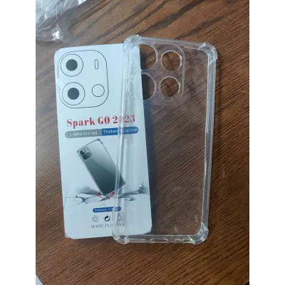 Picture of FOR TECNO SPARK GO 2023 / POP 7/SMART 7  Break proof/ Shock proof Transparent clear TPU back case