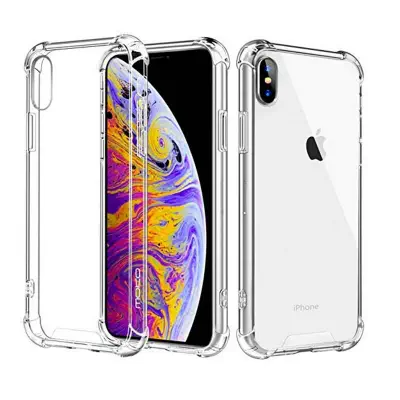 Picture of IPhone X/XS Soft Shock Proof Jelly Back Cover Transparent