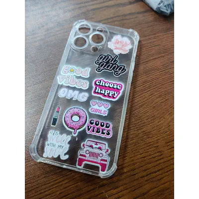 Picture of for iphone 14 pro max soft clear transparent back cover -Back Cover