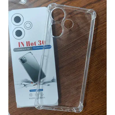 Picture of transparent back cover for infinix hot 30