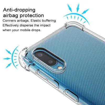 Picture of Samsung Galaxy A02 Soft Shock Proof Jelly Back Cover Transparent