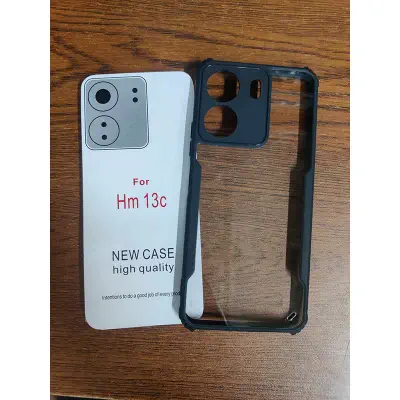 Picture of Xundd For Xiaomi Redmi 13C Case Transparent Back Cover Luxury Shockproof Bumper Protective Shell Thin Plain Clear Phone Cases