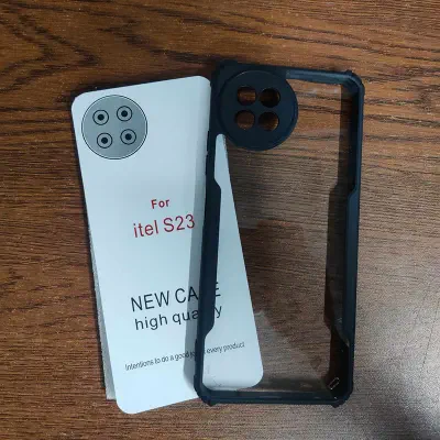 Picture of Xundd For Itel S23 Case Transparent Back Cover Luxury Shockproof Bumper Protective Shell Thin Plain Clear Phone Cases