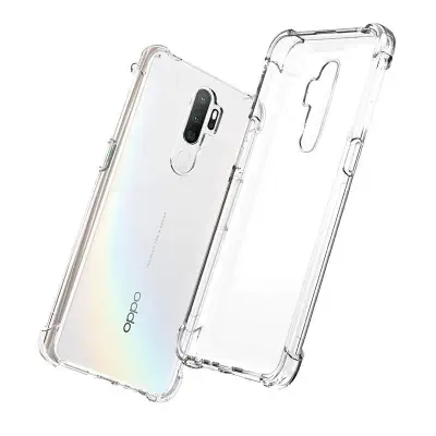Picture of For oppo A5 2020 / A9 2020 Camera Protection Premium Silicone Case Crystal Clear Soft TPU Ultra-Thin Transparent Flexible Protective Mobile Phone Back Cover