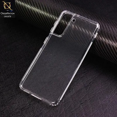 Picture of Samsung Galaxy S21 FE 5G Premium Silicone Case Crystal Clear Soft TPU Ultra-Thin Transparent Flexible Protective Mobile Phone Back Cover - Phone Back Cover