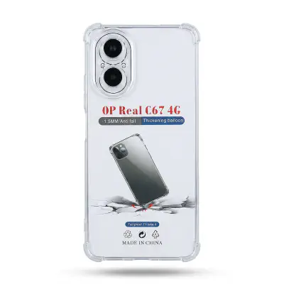 Picture of for realme c67 4g Premium Silicone Case Crystal Clear Soft TPU Ultra-Thin Transparent Flexible Protective Mobile Phone Back Cover