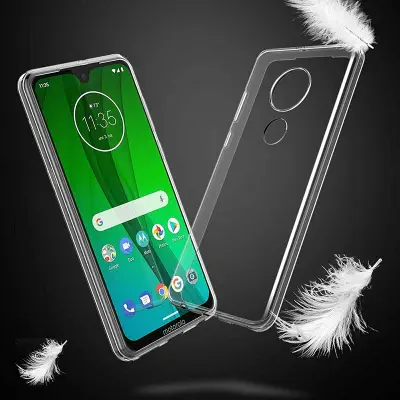 Picture of Motorola Moto G7 Power Premium Silicone Case Crystal Clear Soft TPU Ultra-Thin Transparent Flexible Protective Mobile Phone Back Cover