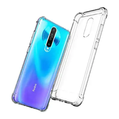 Picture of for poco x2 / redmi k30 soft clear transparent back cover