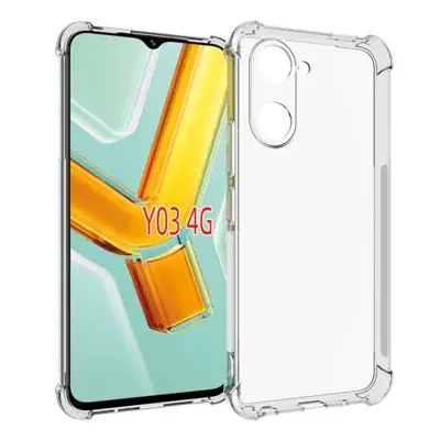 Picture of Shockproof Clear TPU Phone Case Vivo Y03 4G  Ultra-Thin Soft Silicone Airbag Shockproof Back Cover