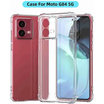Picture of For Motorola Moto G84 5G Case,Clear Silicone Shockproof Gel Phone Cover