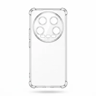 Picture of Clear Case for Xiaomi Mi 14 Ultra, Transparent Soft TPU Back Cover Corner Shockproof Airbag Camera Lens Protection (Clear)
