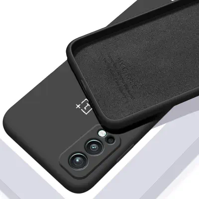 Picture of Oneplus Nord 2 5G Case Soft Sandstone Slim Matte Cover Liquid Silicone Case With Logo For Oneplus Nord 2 Back Cover Case - Camera