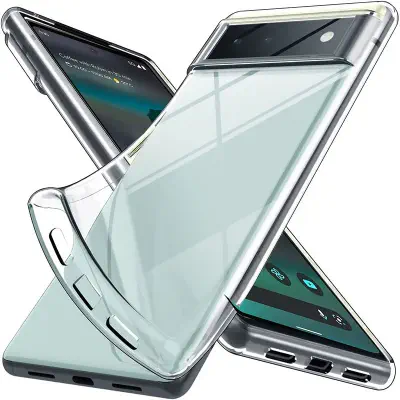 Picture of Google pixel 6a /pixel 6/pixel 6 pro Transparent Soft Flexible Clear TPU Back Case Cover